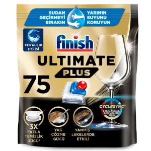 قرص ماشین ظرفشویی فینیش مدل ultimate plus hepsi 1 arada بسته 75 عددی