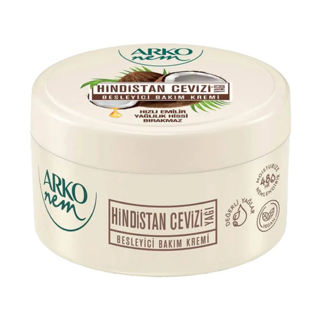 کرم مرطوب کننده آرکو نم ARKO NEM حاوی روغن نارگیل حجم 250 میل