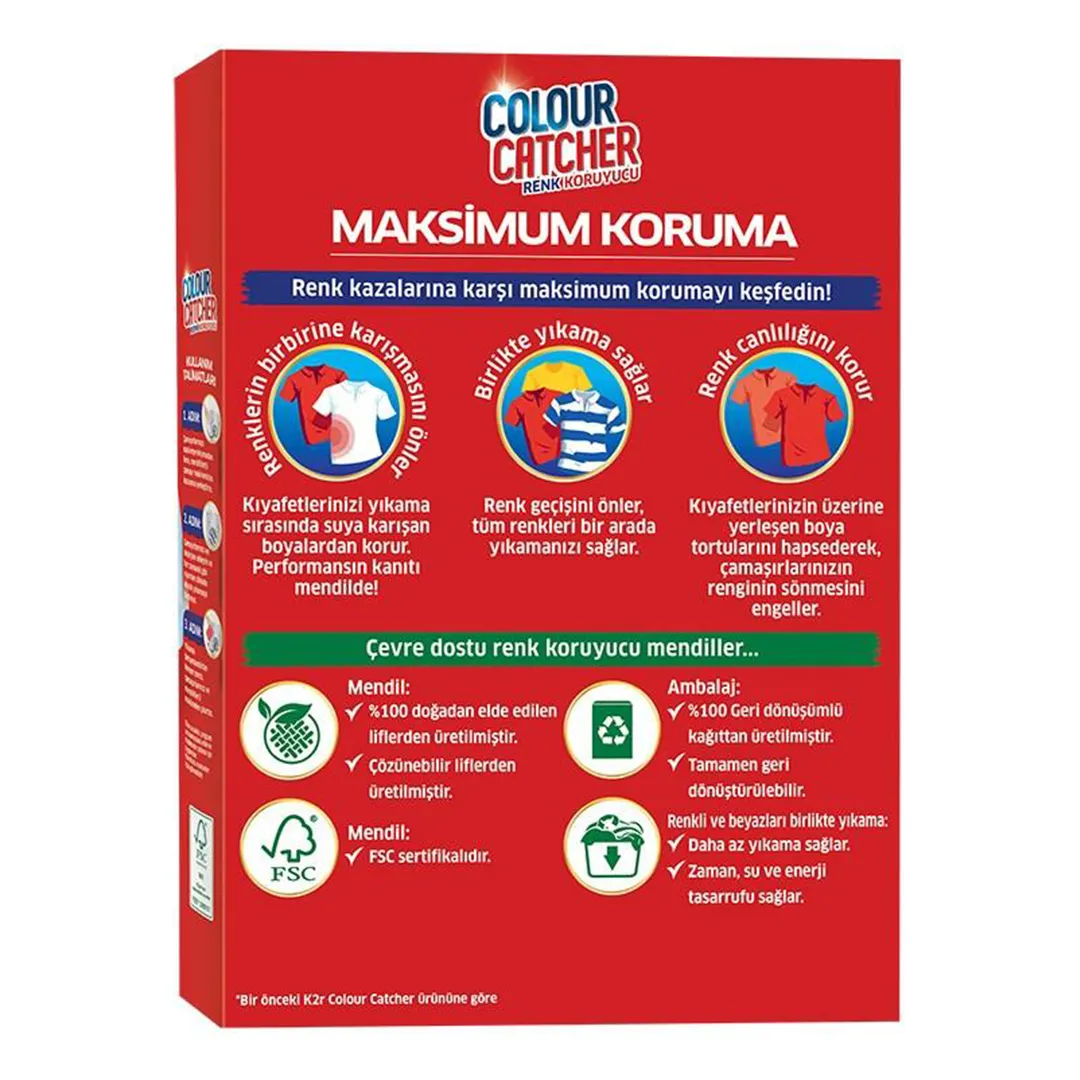 عکس پشت محصول دستمال جذب رنگ کالر کچر