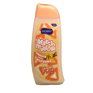 شامپو بدن هوبی Hobby مدل Marshmallow حاوی عصاره وانیل حجم 500 میل