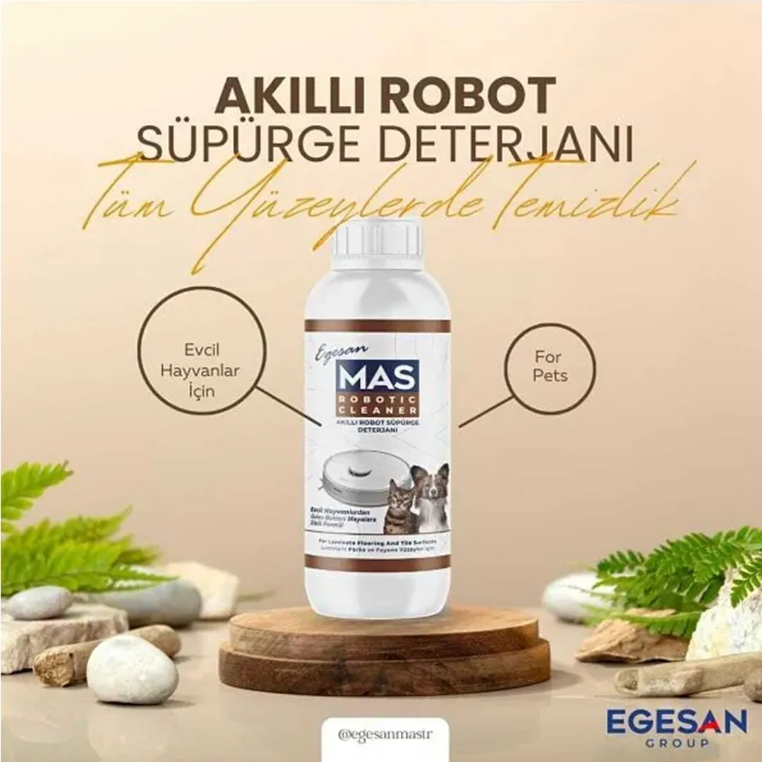 مایع شوینده جارو رباتیک برای خانههای دارای حیوان خانگی برند Mas حجم 500 میلی لیتر
