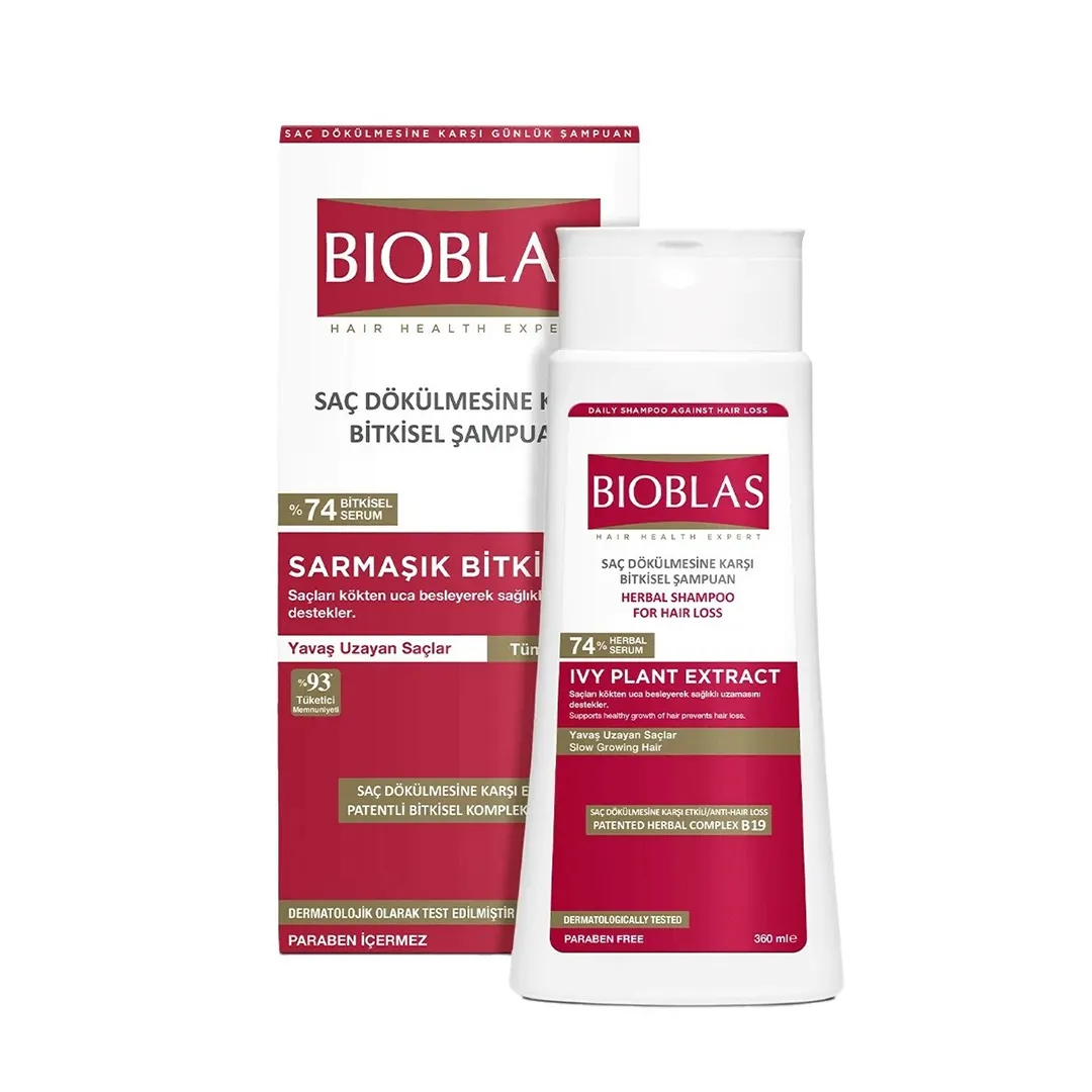 شامپو بیوبلاس ضد ریزش و افزایش دهنده رشد مو حاوی عصاره پیچک 360 میلی لیتر