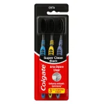 مسواک کلگیت مدل Super Clean Black بسته ۳ عددی