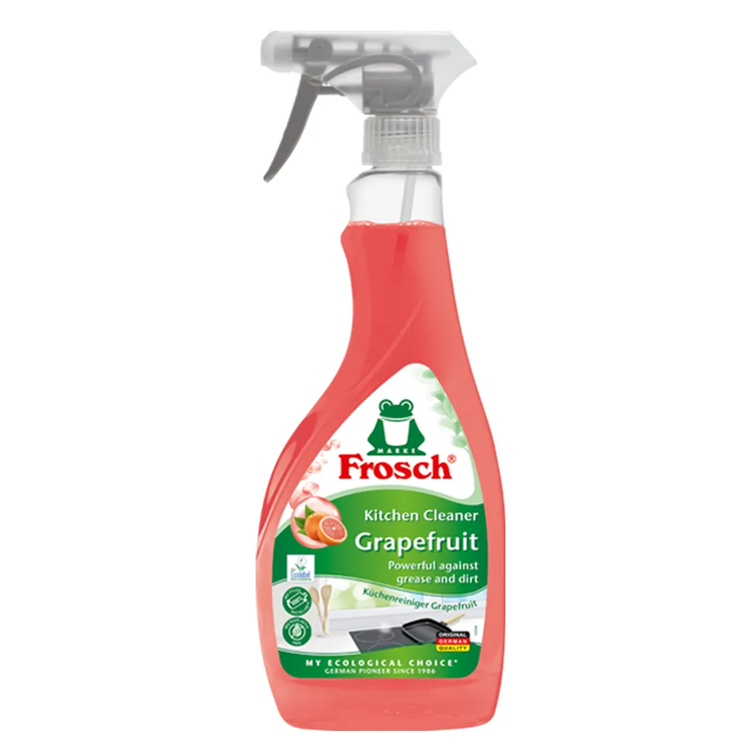اسپری چربی زدا و تمیزکننده آشپزخانه frosch فروش رایحه گریپ فروت حجم ۵۰۰ میل