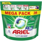 قرص ماشین لباسشویی آریل all in 1 pods مدل mega pack بسته ۳۸‌ عددی