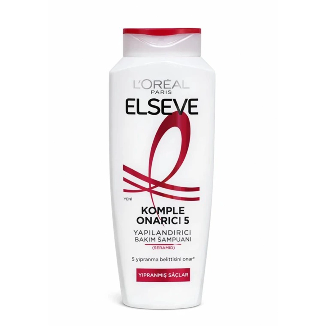 شامپو لورال Loreal Elseve سفید برای موهای آسیب دیده مدل Komple Onarıcı حجم 300 میل